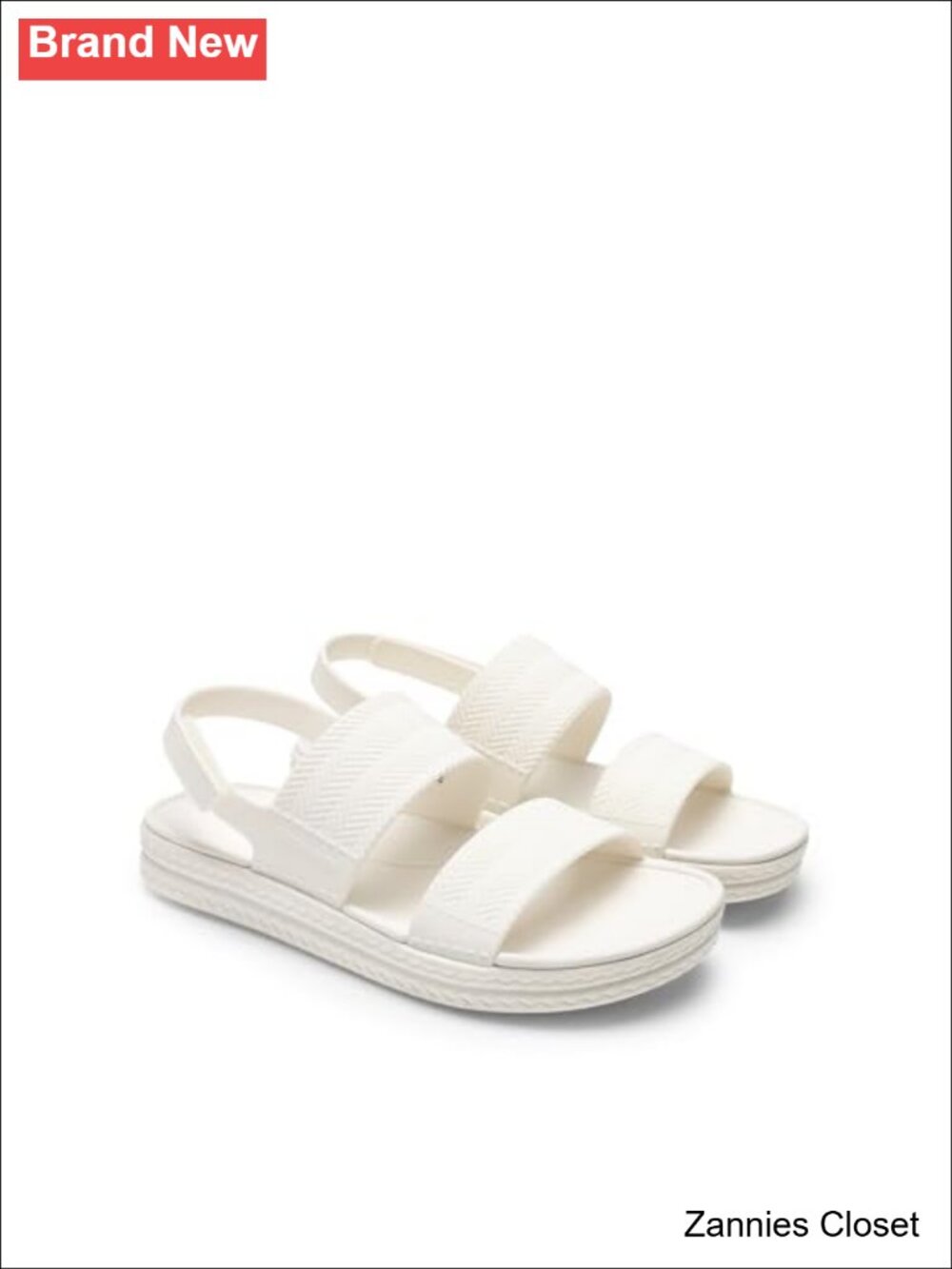 ✨DREAM PAIRS Womens Waterproof Platform Flat Sandals Hook & Loop